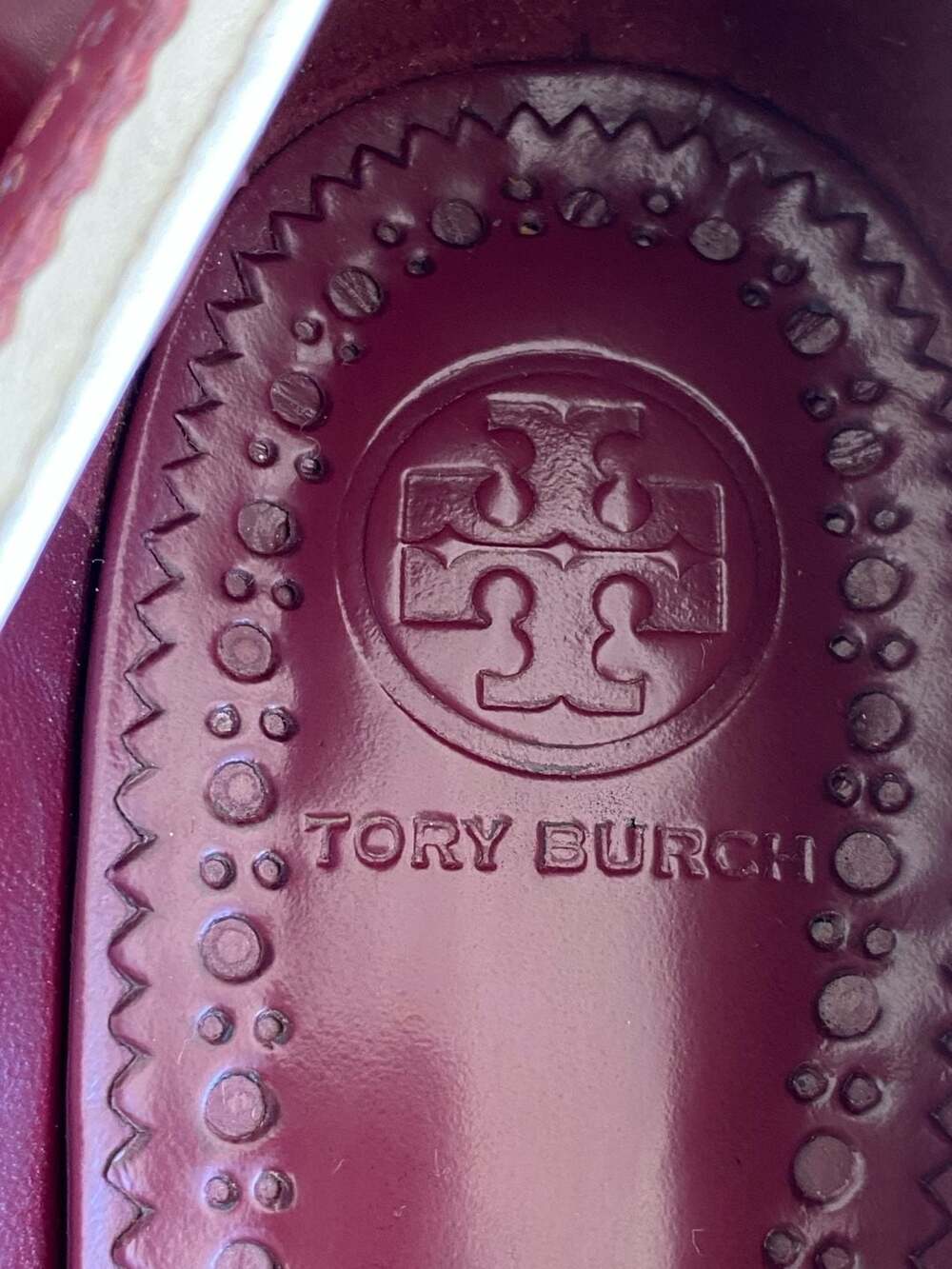 Tory Burch Burgundy Heels - Picture 3 of 9